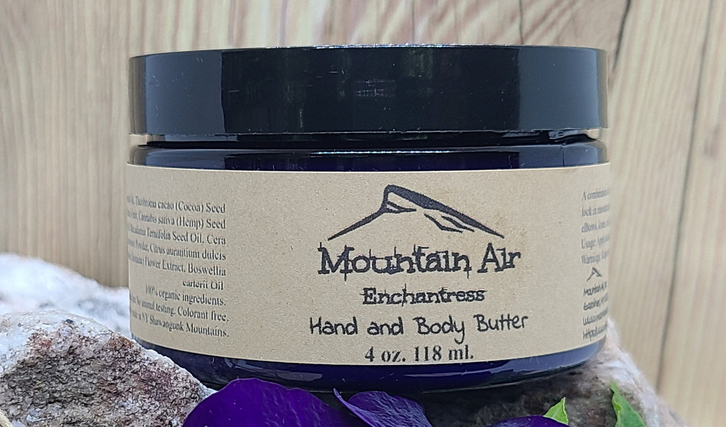 Organic Hand and Body Butter, Organic, Plant-Based All Natural, Nourishing,  Moisture, Foot Balm, Men & Women, Children, Calming, Smoothing