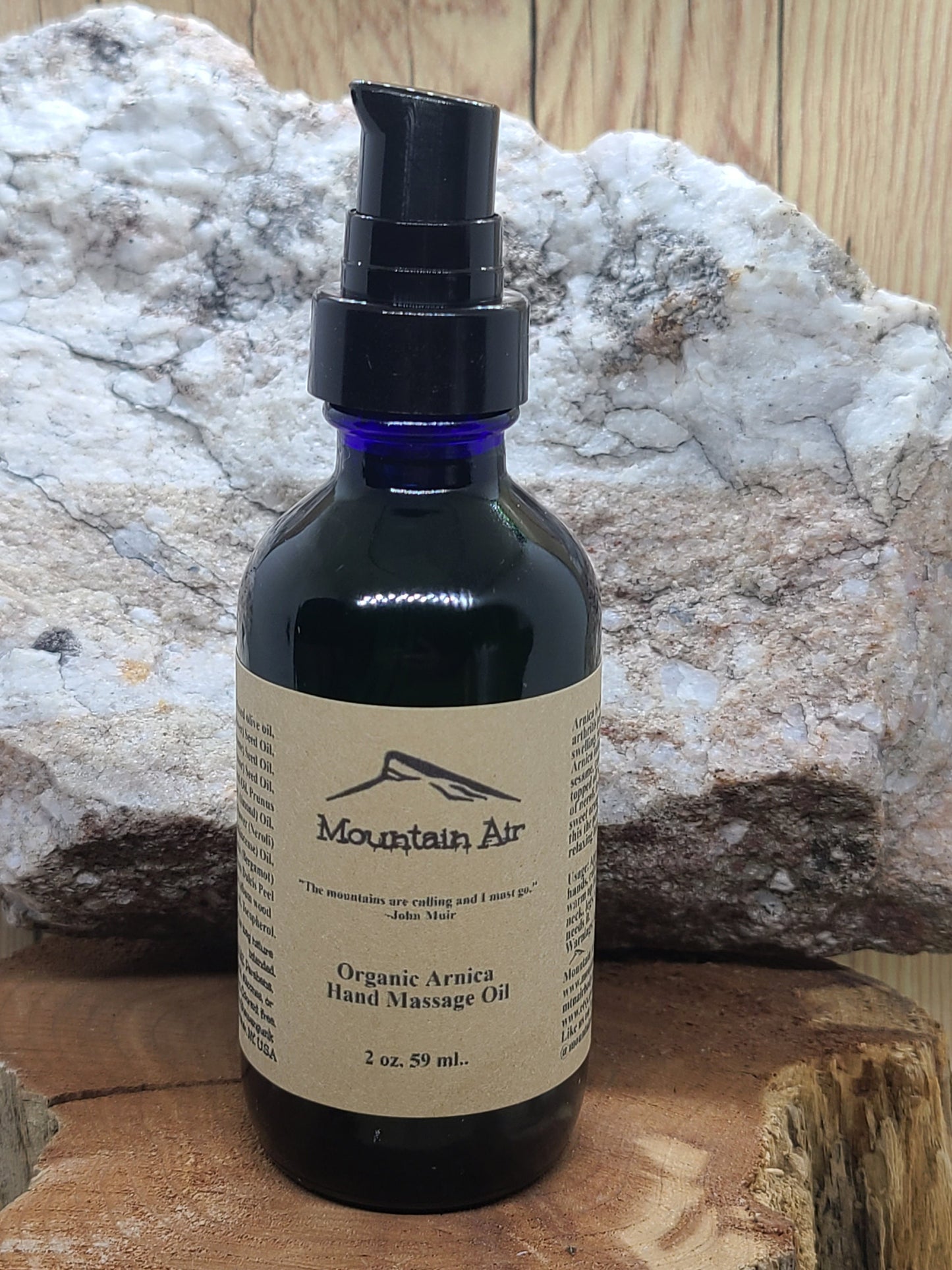 Organic Arnica Hand Massage Oil, Climbing, Sustainable, Bouldering, Reflexology Card, Organic, Gifts, Plant-Based, Self Care, Vegan