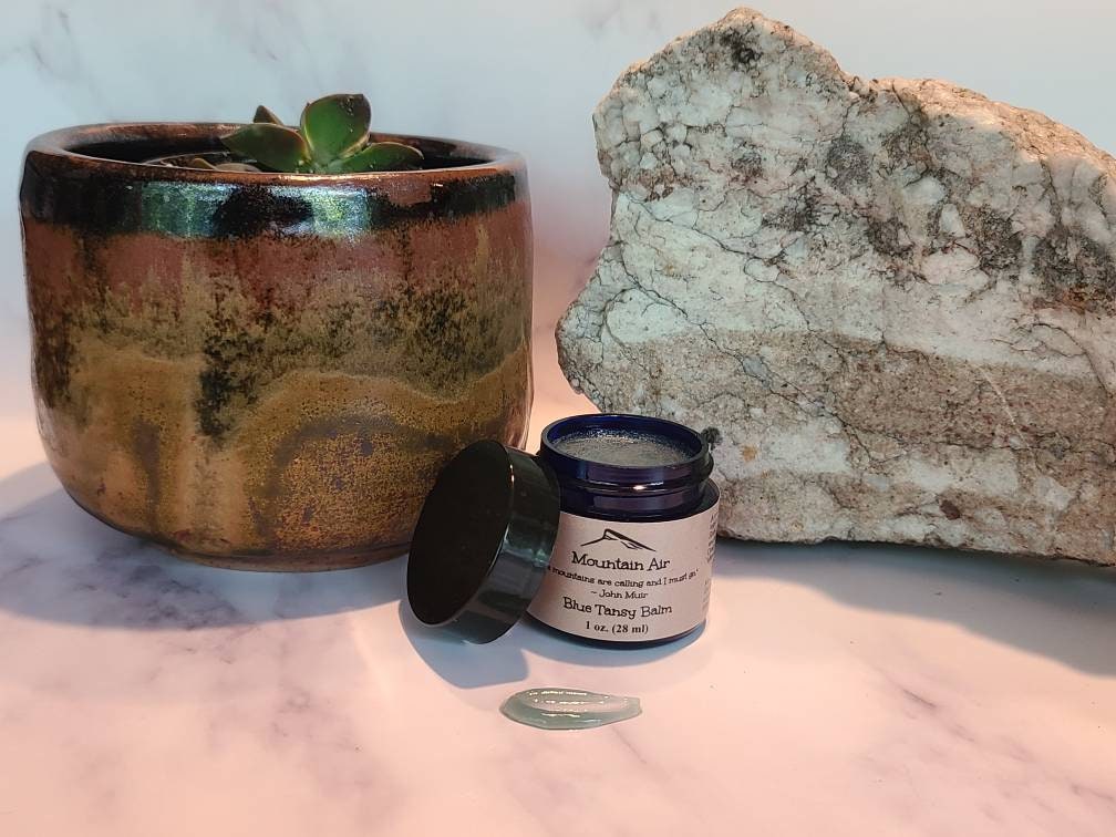 Blue Tansy Balm, 1/2 oz.,  Face Serum, Extreme Hydration, Anti-Aging, Organic, Gift for Mom, Protecting, Nourishing, Sustainable, Vegan