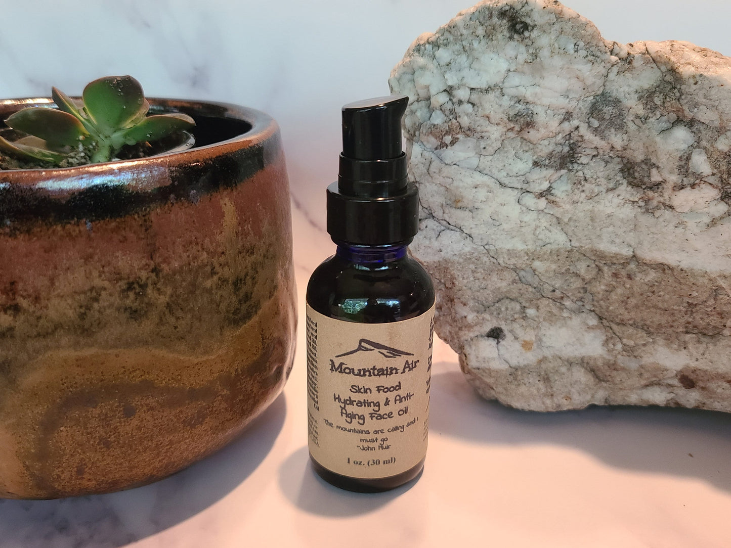 Organic Skin Food, Sustainable, Face Oil, Sensitive, Serum, Nourishing, Moisturizing, Squalene, CoQ10, Gift, Mom, Wife, Anti-Aging, Vegan